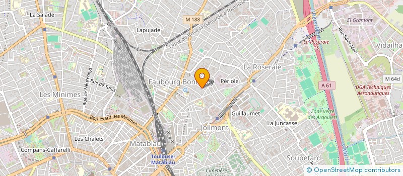 localisation de l'entreprise MADAME BOUJEMA BOUCHIBA  TOULOUSE