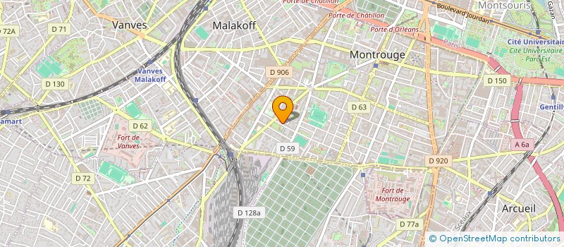 localisation de l'entreprise MADAME BOUJEMAA SAADAOUI  MONTROUGE