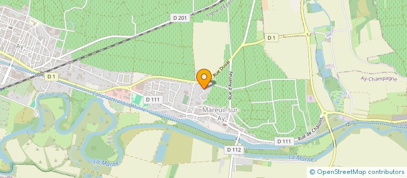 localisation de l'entreprise MADAME BOURENZ TOULOT  AY-CHAMPAGNE