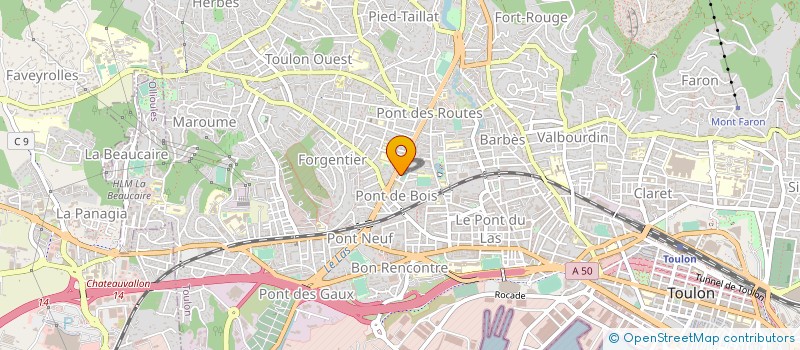 localisation de l'entreprise MADAME BOURNIA GLAYA  TOULON