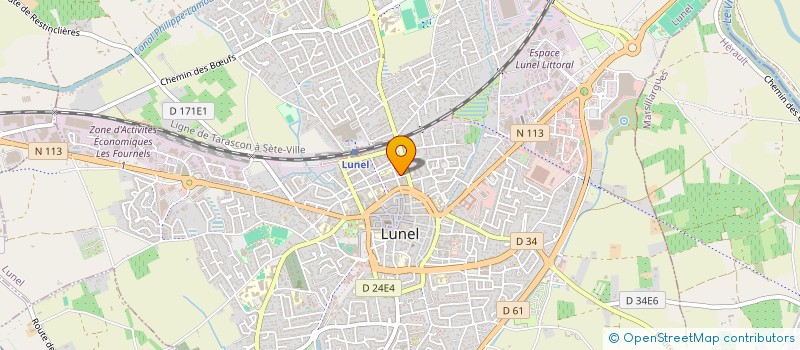 localisation de l'entreprise MADAME BOUSSEPHA MAMBOMA TCHIBINDA  LUNEL