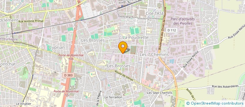 localisation de l'entreprise MADAME BOUSSO DIOP  VAULX-EN-VELIN