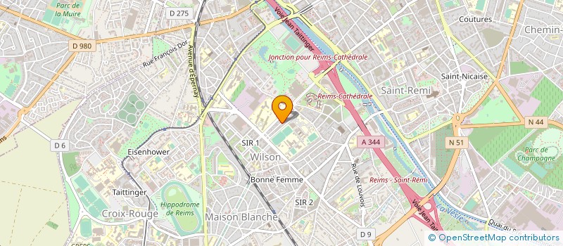 localisation de l'entreprise MADAME BOUTAINA BOUTAYEB  REIMS