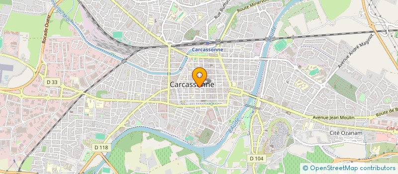 localisation de l'entreprise MADAME BOUTAINA FARAJ  CARCASSONNE