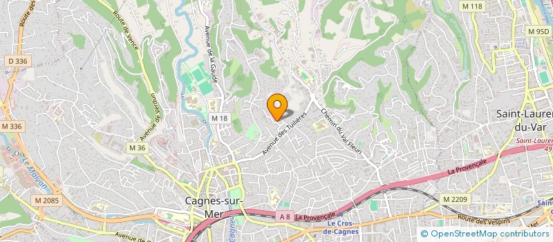 localisation de l'entreprise MADAME BOUTHAINA BOUKHRIS à CAGNES SUR MER