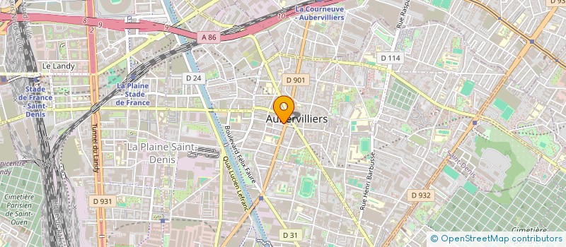 localisation de l'entreprise MADAME BOUTHAYNA LACHIHEB à AUBERVILLIERS