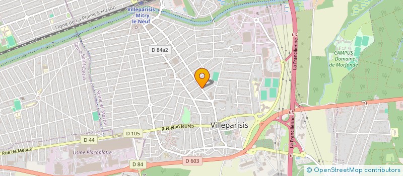 localisation de l'entreprise MADAME BOUTHEINA GUEDRI  VILLEPARISIS