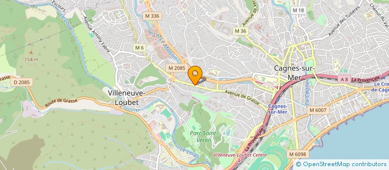 localisation de l'entreprise MADAME BOUTHEYNA SLAMA  CAGNES-SUR-MER