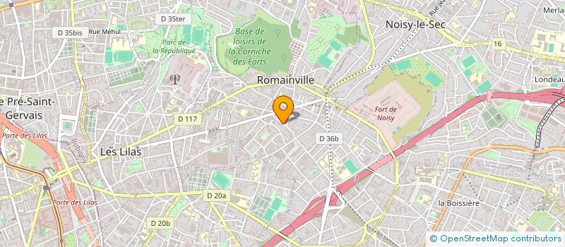 localisation de l'entreprise MADAME BOYE CAMARA à ROMAINVILLE