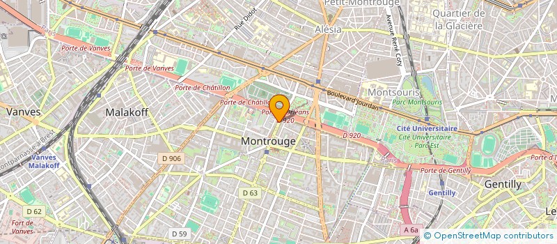 localisation de l'entreprise MADAME BOZENA URBAN  MONTROUGE