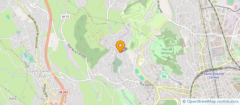 localisation de l'entreprise MADAME BRAHAM BOUNOUAR  SAINT-ETIENNE