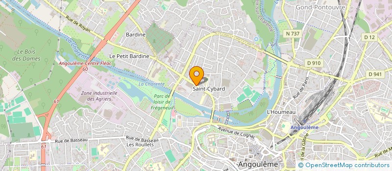 localisation de l'entreprise MADAME BRANCHU RACINE à ANGOULEME