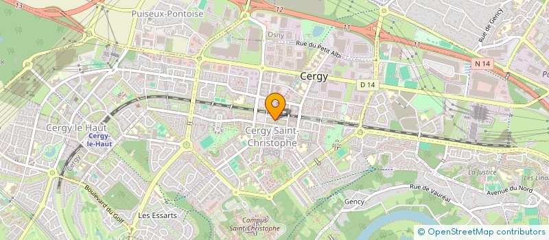 localisation de l'entreprise MADAME BRANDY ELICE  CERGY