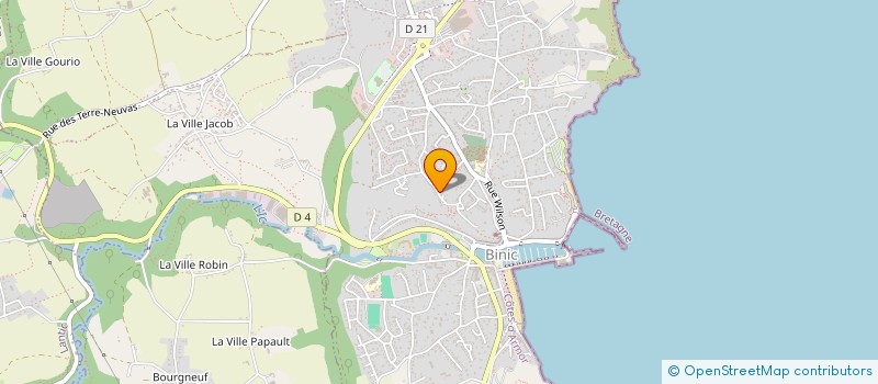 localisation de l'entreprise MADAME BREGITTE TROUSSELET  BINIC-ETABLES-SUR-MER