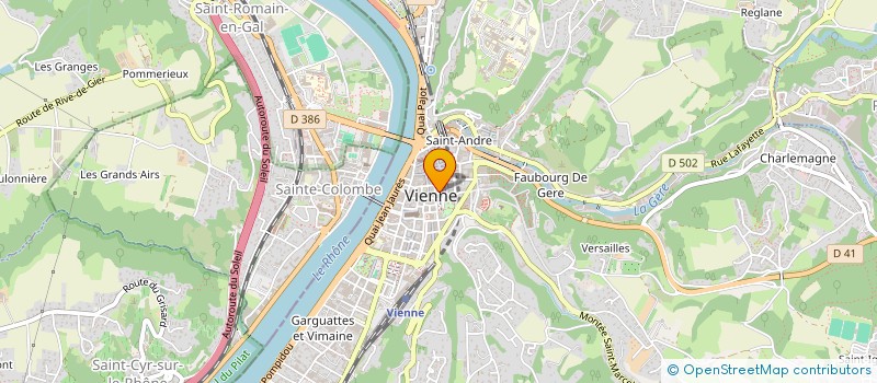 localisation de l'entreprise MADAME BRENDA AMADOR  VIENNE