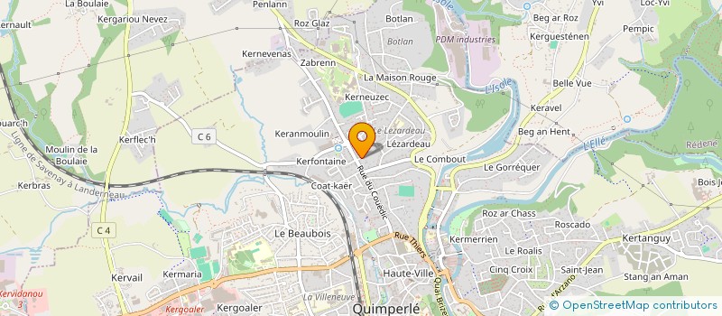 localisation de l'entreprise MADAME BRENDA BAERT  QUIMPERLE