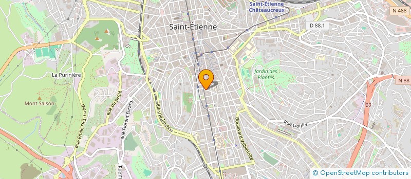 localisation de l'entreprise MADAME BRENDA LA PLACA  SAINT-ETIENNE