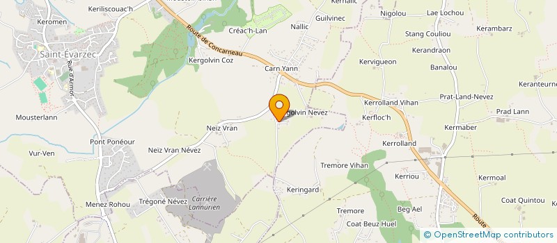 localisation de l'entreprise MADAME BRENDA LE DENMAT  SAINT-EVARZEC