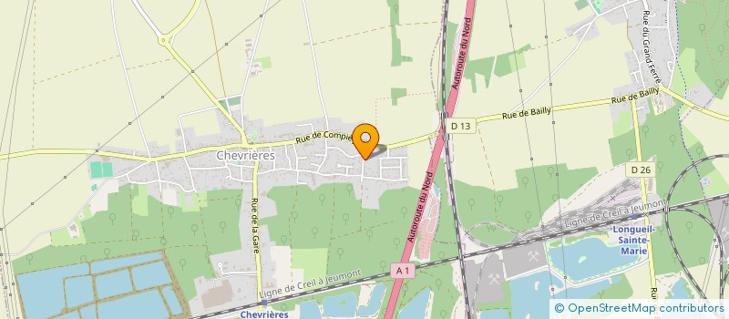 localisation de l'entreprise MADAME BRENDA MARCINKOWSKI  CHEVRIERES