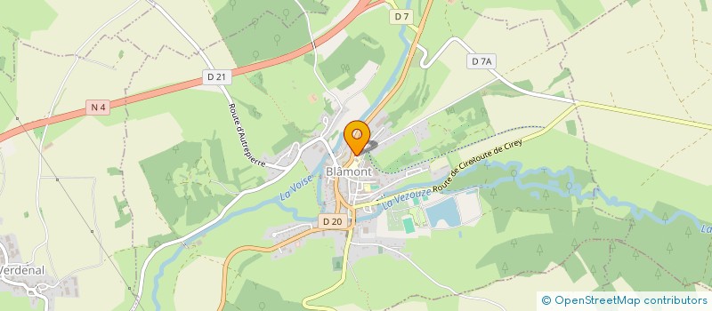 localisation de l'entreprise MADAME BRENDA METZINGER  BLAMONT