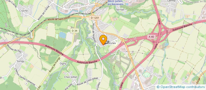 localisation de l'entreprise MADAME BRENDA PONNY  SAINT-JULIEN-EN-GENEVOIS