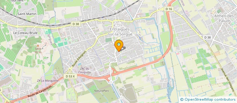 localisation de l'entreprise MADAME BRENY WINAUD-TUMBACH  ENTRAIGUES-SUR-LA-SORGUE