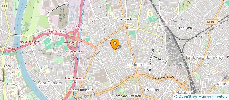 localisation de l'entreprise MADAME BRICE JIMENEZ  TOULOUSE