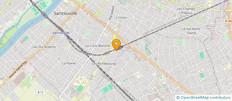 localisation de l'entreprise MADAME BRIGIDA DE SOUSA PACHECO  SARTROUVILLE