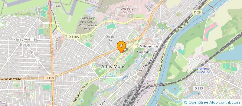 localisation de l'entreprise MADAME BRIGIDA RIBEIRO FORTE DE ALMEIDA  ATHIS-MONS