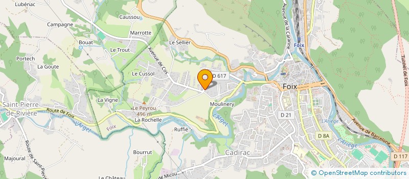 localisation de l'entreprise MADAME BRIGITE DE LEBBER à FOIX