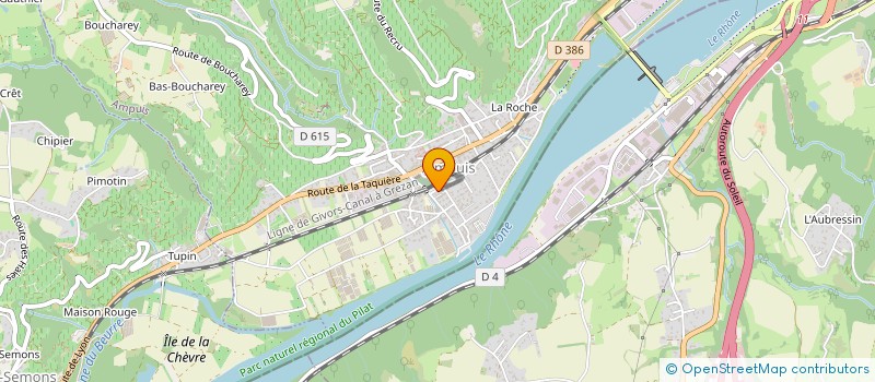 localisation de l'entreprise MADAME BRIGITTE ABISSET  AMPUIS