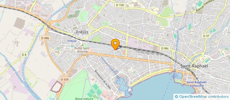 localisation de l'entreprise MADAME BRIGITTE ACCARION à FREJUS