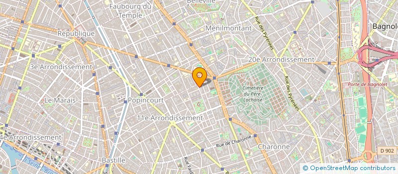 localisation de l'entreprise MADAME BRIGITTE ADAM  PARIS