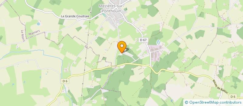 localisation de l'entreprise MADAME BRIGITTE ANDREE RINGARD  MEZIERES SUR PONTHOUIN