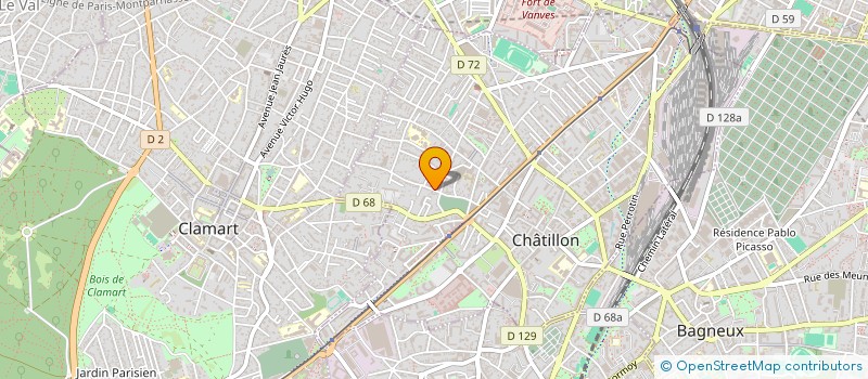 localisation de l'entreprise MADAME BRIGITTE ANNE-MARIE AUCLAIR à CHATILLON