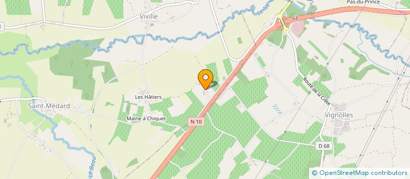 localisation de l'entreprise MADAME BRIGITTE ARRENOUS  SAINT-MEDARD-DE-BARBEZIEUX