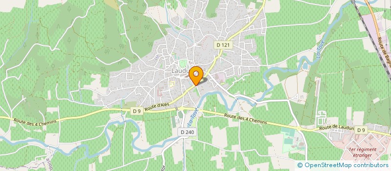 localisation de l'entreprise MADAME BRIGITTE ASTIER  LAUDUN-L'ARDOISE