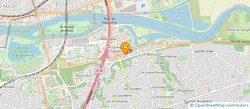 localisation de l'entreprise MADAME BRIGITTE AUBERT  SAINT-AVERTIN