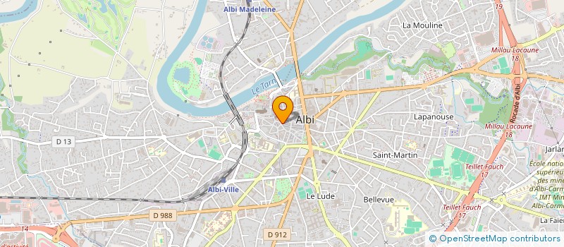 localisation de l'entreprise MADAME BRIGITTE AUBERT  ALBI