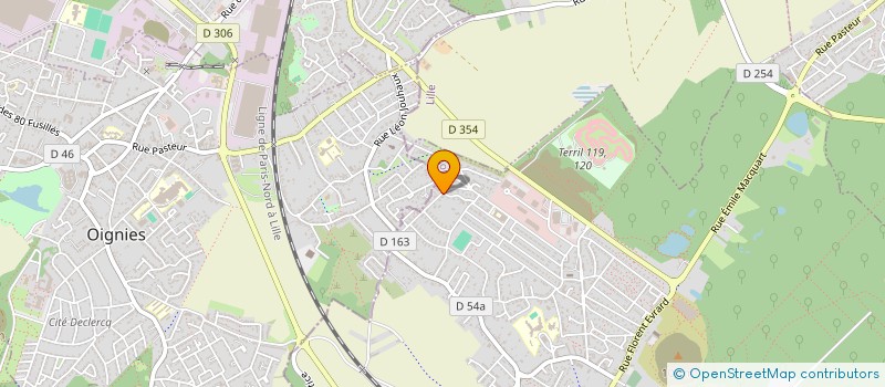 localisation de l'entreprise MADAME BRIGITTE AUBRY  OSTRICOURT