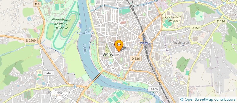 localisation de l'entreprise MADAME BRIGITTE AUFRERE à VICHY