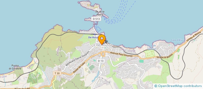 localisation de l'entreprise MADAME BRIGITTE AUGIER à L'ILE ROUSSE