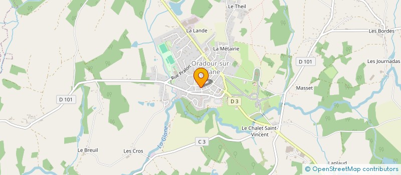 localisation de l'entreprise MADAME BRIGITTE AUSSUDRE à ORADOUR-SUR-GLANE