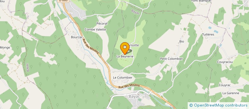 localisation de l'entreprise MADAME BRIGITTE AUTRAN  BAYAC