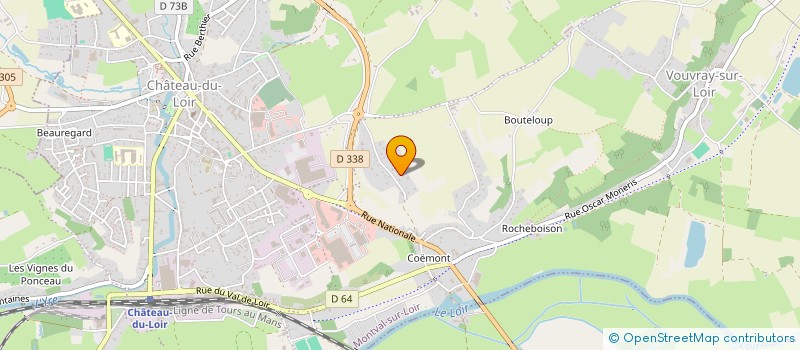 localisation de l'entreprise MADAME BRIGITTE AUVILLE à MONTVAL-SUR-LOIR