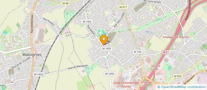 localisation de l'entreprise MADAME BRIGITTE AZELART à FACHES-THUMESNIL