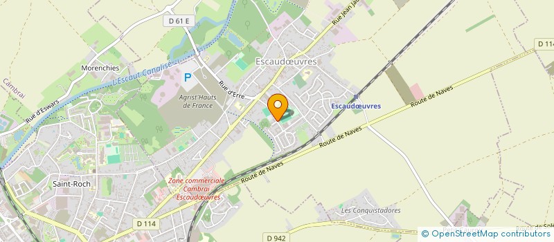 localisation de l'entreprise MADAME BRIGITTE BACHELET  ESCAUDUVRES