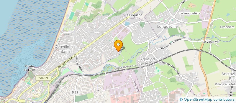 localisation de l'entreprise MADAME BRIGITTE BADIER  DONVILLE-LES-BAINS