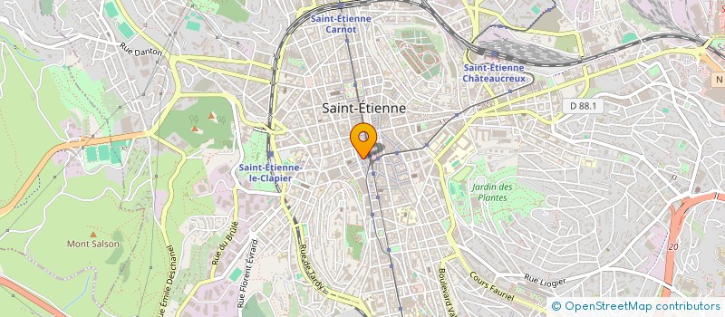 localisation de l'entreprise MADAME BRIGITTE BAGHERGIAN  SAINT-ETIENNE