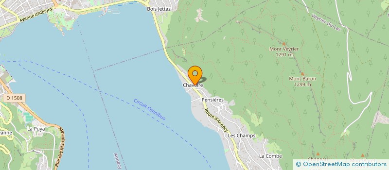 localisation de l'entreprise MADAME BRIGITTE BAGILET  VEYRIER-DU-LAC